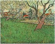 Vincent Van Gogh View of Arles with flowering trees oil painting reproduction